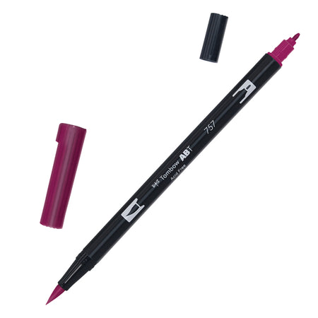 Pennarello Tombow Abt Dual Brush 757 Port Red