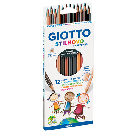 Astuccio 12 Matite Colorate Skin Tones Giotto