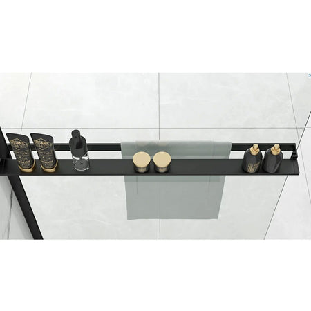Mensola portasalviette per Walk-in fino a 140cm nera