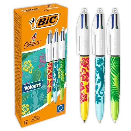 Penne Bic 4 Colori Mix Botanica e Food 12 pz.