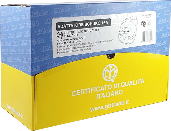 100x Adattatore Schuko Spina 16A 2P+T, Presa Schuko P30 16A Standard Tedesco, 10A Standard Italiano 2P+T, Imq Approval Fai da te/Materiale elettrico/Spine elettriche e prese di corrente alterna/Spine elettriche di corrente alterna Non solo alimenti - Albano Laziale, Commerciovirtuoso.it