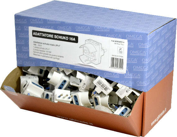 100x Adattatore Triplo 1 Presa Pluristandard P40 Bipasso-Schuko 10/16A 2P+T , 2 Prese Bipasso 10/16A 2P+T, Spina 16A 2P+T Fai da te/Materiale elettrico/Multiprese Non solo alimenti - Albano Laziale, Commerciovirtuoso.it
