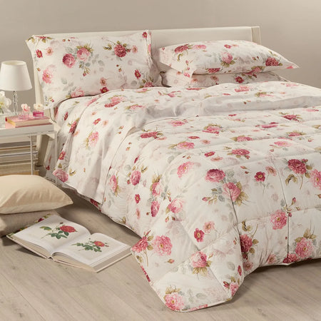 Trapunta Eden Rose Matrimoniale in Cotone 300 gr/mq - Caleffi
