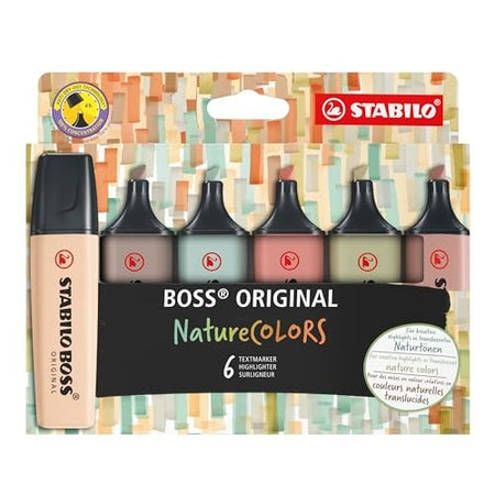 Stabilo Boss, Evidenziatori Nature Colors 6 Colori