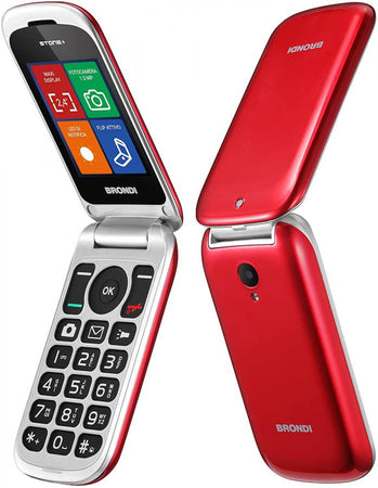 telefono cellulare brondi stone+ rosso
