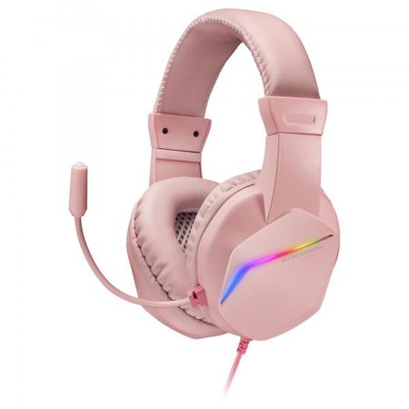 MARSGAMING GAMING CUFFIA+MIC MH122P ROSA RGB PC MAC CONSOLES SAMRTHPONE TAB
