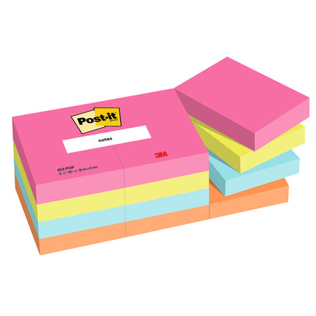 Cf. 12Pz Blocco 100Fg. Post-It Notes 38X51Mm 653-Pop Popmistic