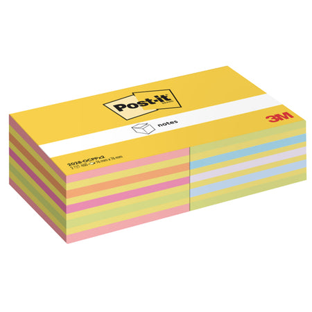 Cf 2Pz Cubo 450Fg. Post-It Notes 76X76Mm 2028-0Cppx2 Colori Ass. Neon/Pastello