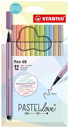 Stabilo, Astuccio da 12 pennarelli Pastel Love, point 88