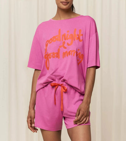 Triumph Pigiama Estivo Corto da Donna Sets PSK 10 CO/MD 10214841 Orchidea S35 - Passarelli Biancheria