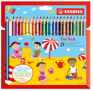 Stabilo, Pastelli Stabilo Trio Thick Maxi da 24 e temperino omaggio