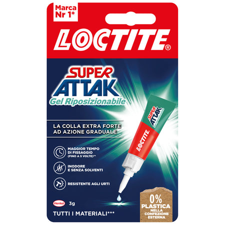 Loctite Super Attak Gel Riposizionabile 3Gr