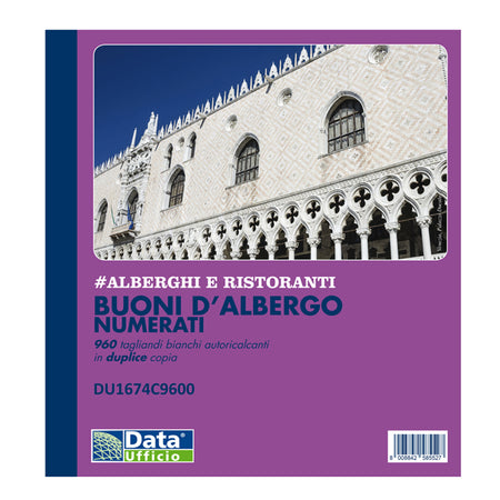 Blocco 960 Tagliandi Bianchi Auto Ricalcanti Numerati (10 Tgl.Pagdata Ufficio