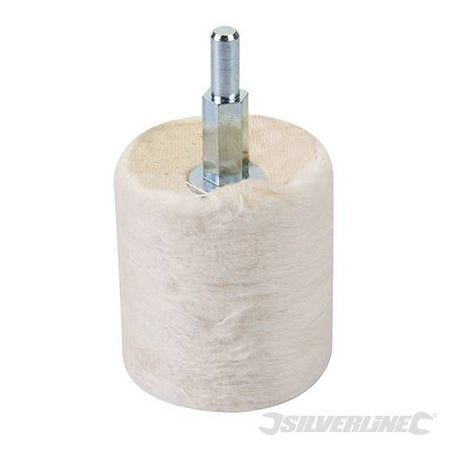 Spugna cilindro di lucidatura conica in cotone per trapani elettrici Silverline Silverline