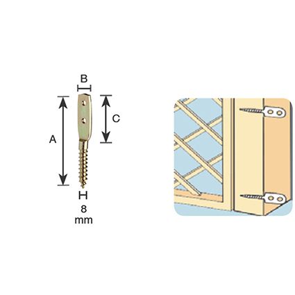 CONNEX- SUPPORTO A "S " 80X14X40mm TROPICALIZZATO