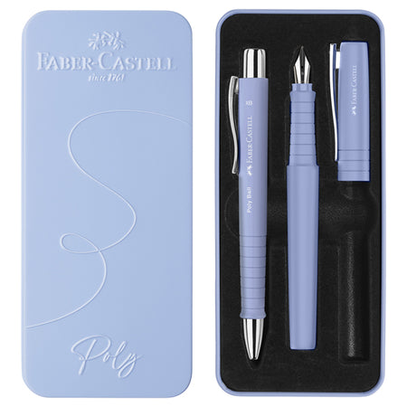 Set Stilo B Poly Pen + Sfera 0,7Mm Poly Ball Fusto Pale Iris Faber Castell