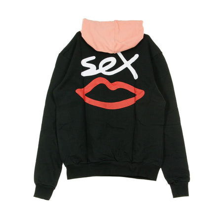 SEX SKATEBOARDS Felpa Leggera Cappuccio Uomo Two Tone Hoody Black da uomo