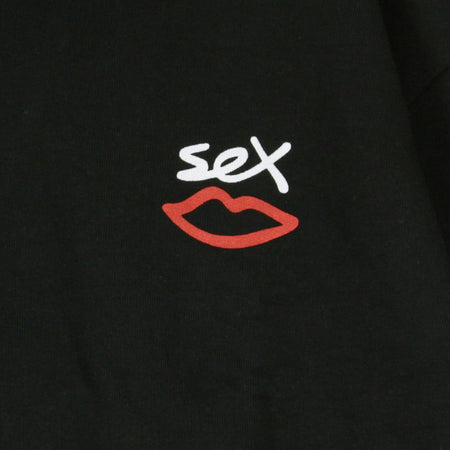 SEX SKATEBOARDS Felpa Leggera Cappuccio Uomo Two Tone Hoody Black da uomo