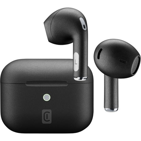 auricolare vivavoce bluetooth doppio con base di ricarica nero