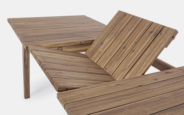 Tavolo allungabile "Varsavia" in legno di Acacia da giardino 180/240 x 90 cm