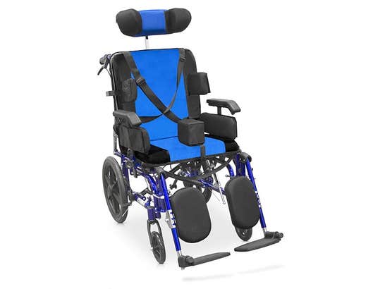 Sedia a rotelle neurologica estendibile, larghezza seduta 46 cm