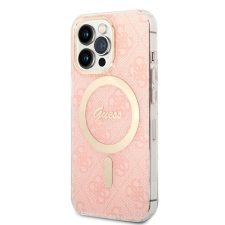 cover guess + caricabatterie magsafe iphone 13 pro max pink