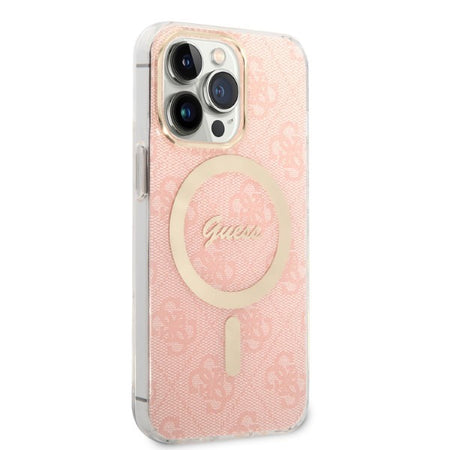 cover guess + caricabatterie magsafe iphone 13 pro max pink