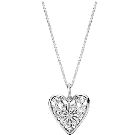 Pandora - Collana Con Pendente Cuore D’inverno