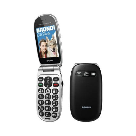 brondi amico comfort cellulare clamshell brondi dual sim nero metal