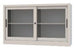 Sopralzo per armadio archiviazione a piani con ante scorrevoli in vetro cm. 120x60x85h