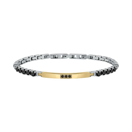 Bracciale MORELLATO uomo Tennis dorato / cristalli neri