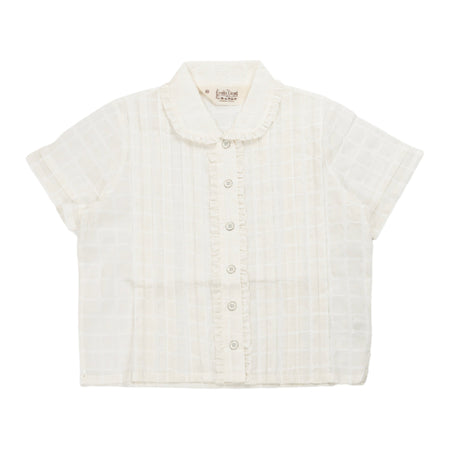 BRAIN DEAD Mercado Square Button Up Shirt in White da donna