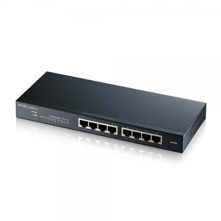 Switch GS1900-8 Gigabit Ethernet L2 gestito (10/100/1000) Nero