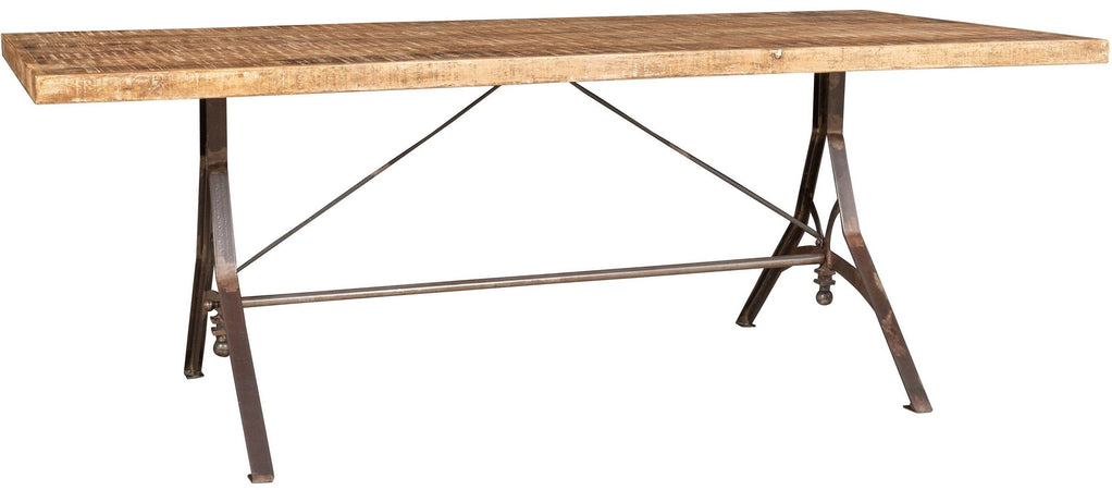 Biscottini Tavolo rettangolare in legno massello scrivania realizzato vecchio Offerta