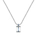 Pendente MASERATI uomo acciaio / smalto blu