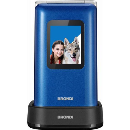 TEL. CELL. BRONDI AMICO PREZIOSO BLU-MET