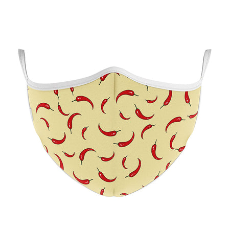 MASCHERINA ULTRA STYLE IN TNT DOPPIO STRATO - CHILI PEPPERS-M