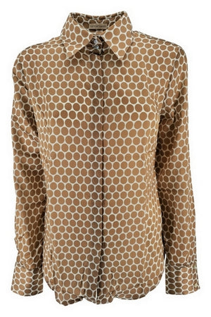 Camicetta Snob Camicie Cammello/avorio da donna