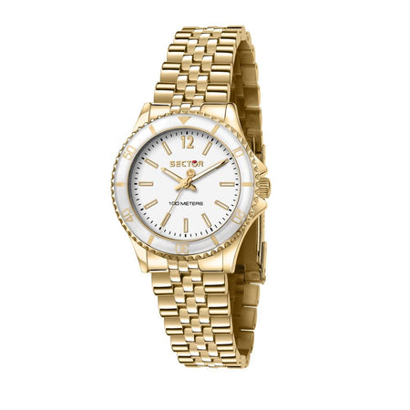 Orologio SECTOR donna 230 acciaio dorato / bianco