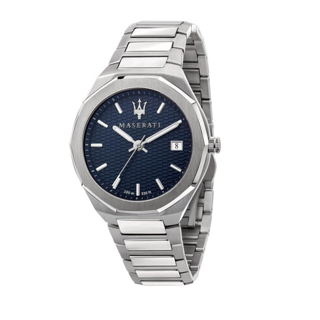 Orologio MASERATI uomo Stile datario acciaio / blu