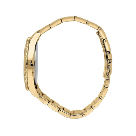 Orologio TRUSSARDI uomo T-logo datario acciaio dorato