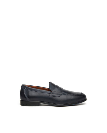 Nero Giardini mocassini uomo in pelle blu E400162U200
