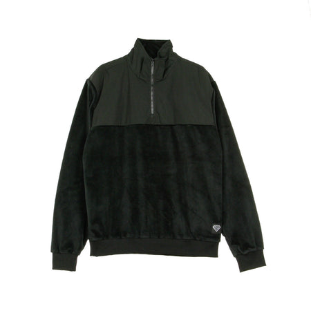 IUTER Felpa Collo Alto Uomo Teddybear Pullover Black da uomo