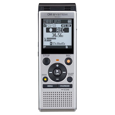 Registratore Vocale Digitale WS-882 con Capacità 4 GB Micro SD Colore Argento