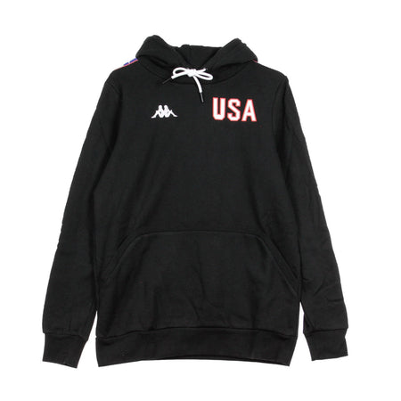 KAPPA Felpa Cappuccio Uomo Authentic La Bartus Black/blue da uomo