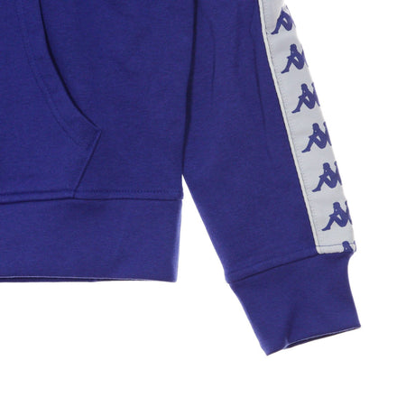 KAPPA Felpa Cappuccio Uomo Banda Hurtado Blue/white da uomo