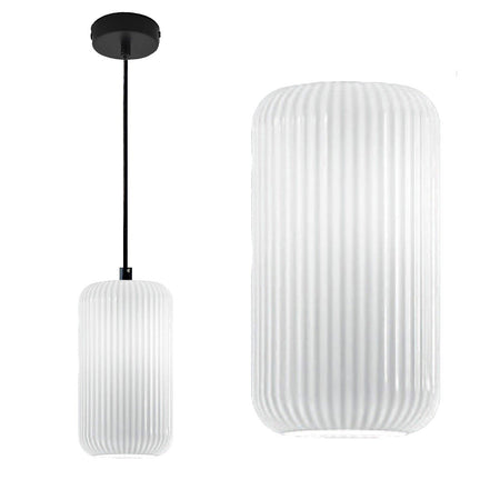 Lampadario moderno Gea Luce RAIKA VG B1 BIANCO E27 LED vetro sospensione