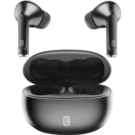 auricolare vivavoce bluetooth doppio  con base di ricarica nero