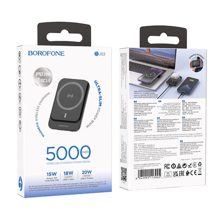 powerbank magsafe 5000 mAh grigio
