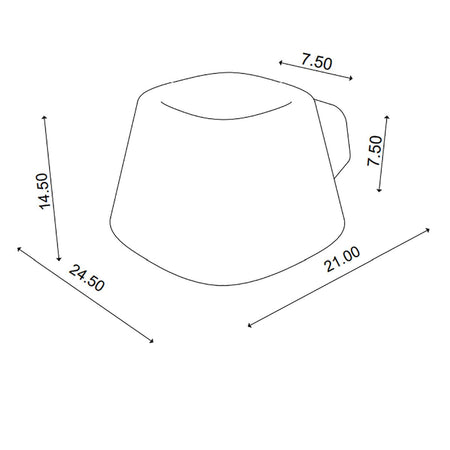 Applique esterno led Toscot TOBO P240 900LM 3000K IP55 lampada parete biemissione artigianale dimmerabile
